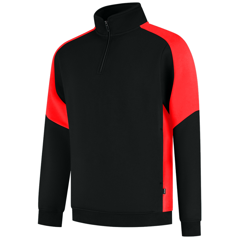 tricorp-redefined-zip-sweater-bicolor-306111-zwart-rood