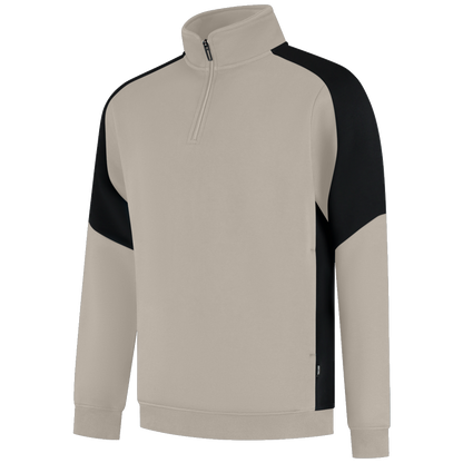 tricorp-redefined-zip-sweater-bicolor-306111-zwart-zand