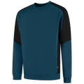 tricorp-redefined-sweater-bicolor-306112-teal-zwart