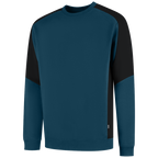 tricorp-redefined-sweater-bicolor-306112-teal-zwart