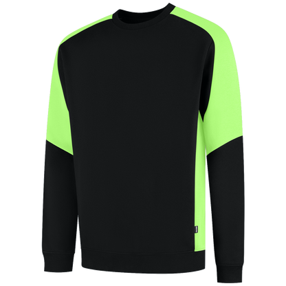 tricorp-redefined-sweater-bicolor-306112-zwart-lime