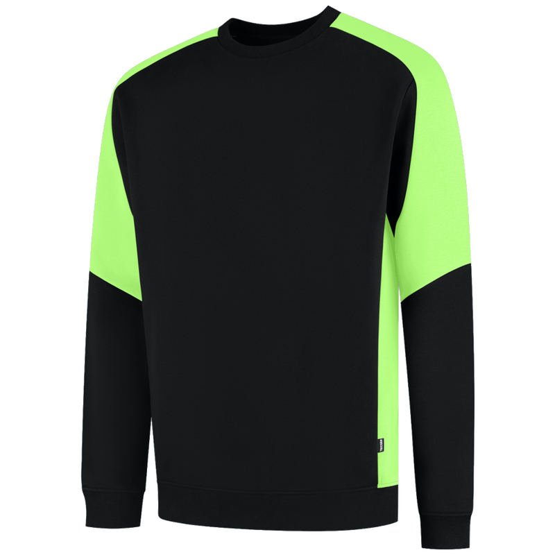 tricorp-redefined-sweater-bicolor-306112-zwart-lime