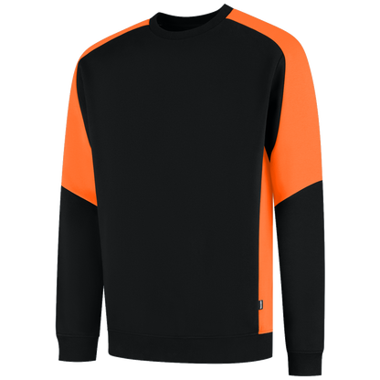 tricorp-redefined-sweater-bicolor-306112-zwart-oranje