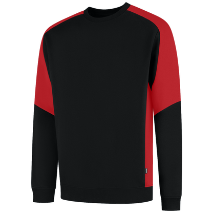 tricorp-redefined-sweater-bicolor-306112-zwart-rood