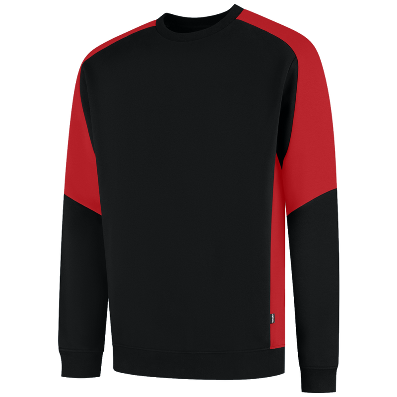 tricorp-redefined-sweater-bicolor-306112-zwart-rood