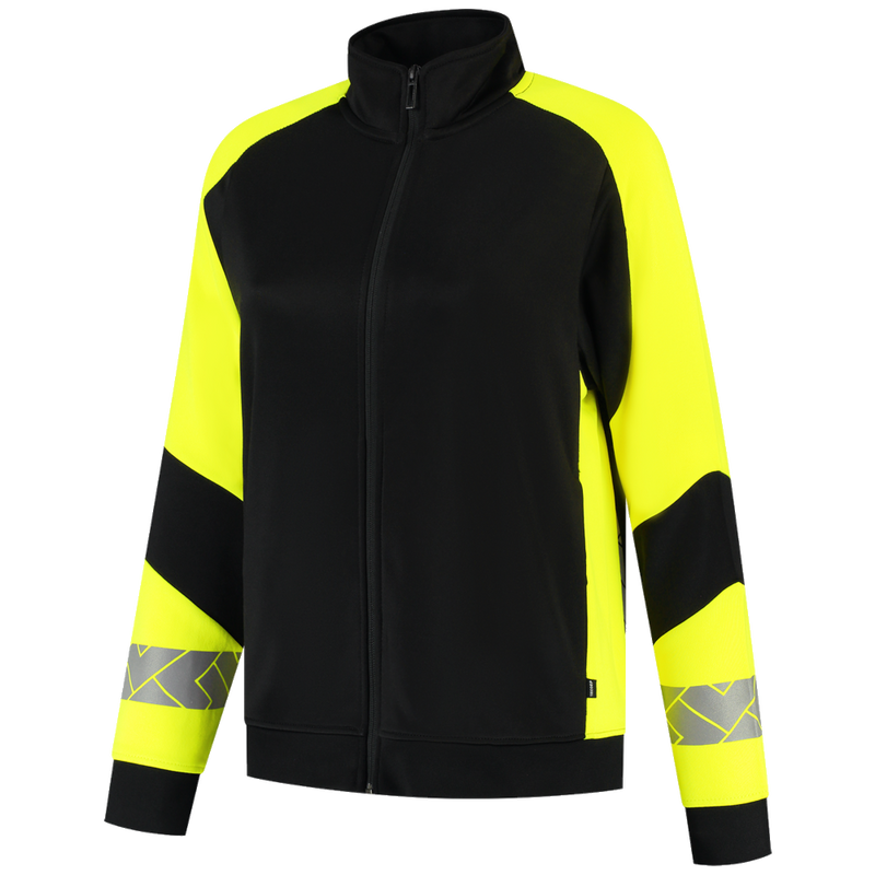 tricorp-redefined-sweatvest-reflective-dames-306115-zwart-geel