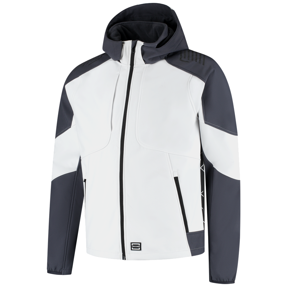 tricorp-redefined-softshell-capuchon-bicolor-406118-wit-antraciet