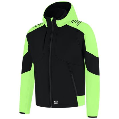 tricorp-redefined-softshell-capuchon-bicolor-406118-zwart-lime