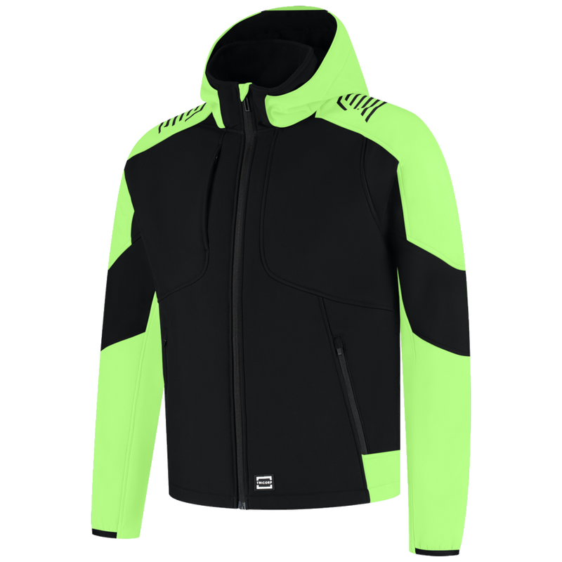tricorp-redefined-softshell-capuchon-bicolor-406118-zwart-lime