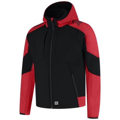 tricorp-redefined-softshell-capuchon-bicolor-406118-zwart-rood