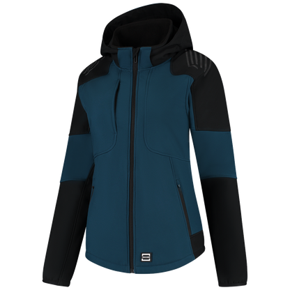 tricorp-redefined-softshell-capuchon-bicolor-dames-406119-teal-zwart