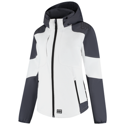 tricorp-redefined-softshell-capuchon-bicolor-dames-406119-wit-antraciet
