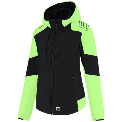 tricorp-redefined-softshell-capuchon-bicolor-dames-406119-zwart-lime