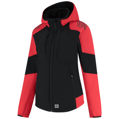 tricorp-redefined-softshell-capuchon-bicolor-dames-406119-zwart-rood
