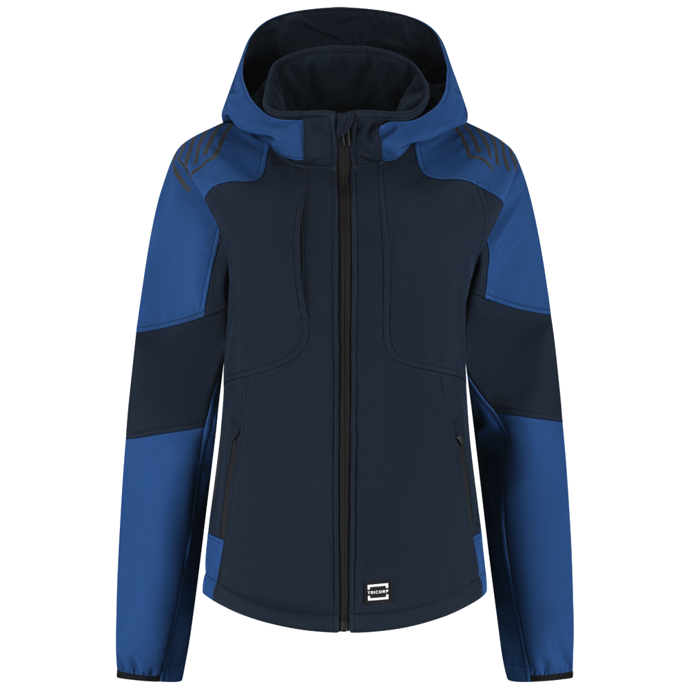 tricorp-redefined-softshell-capuchon-bicolor-dames-406119-ink-kobaltblauw
