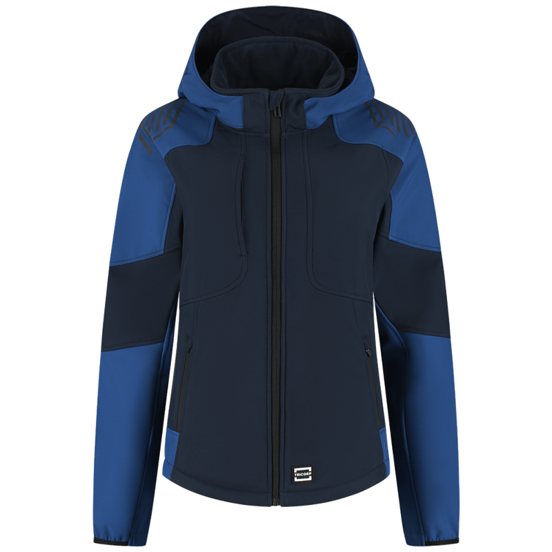 tricorp-redefined-softshell-capuchon-bicolor-dames-406119-ink-kobaltblauw