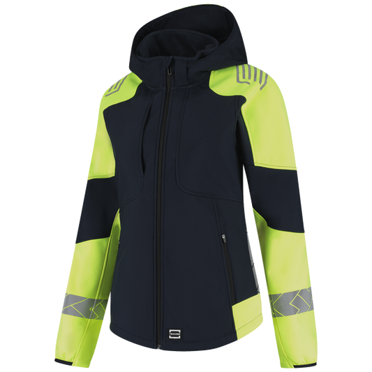 tricorp-redefined-softshell-capuchon-reflective-dames-406115-ink-geel