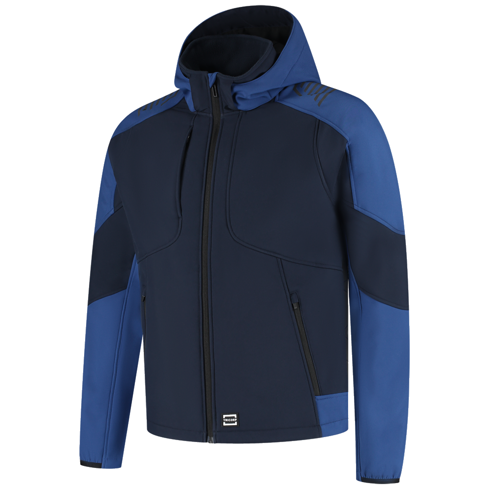 tricorp-redefined-softshell-capuchon-bicolor-406118-ink-kobaltblauw