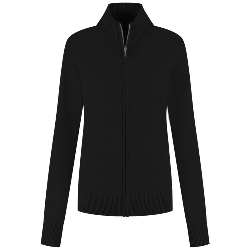 santino-corporate-zip-cardigan-plano-ladies-zwart