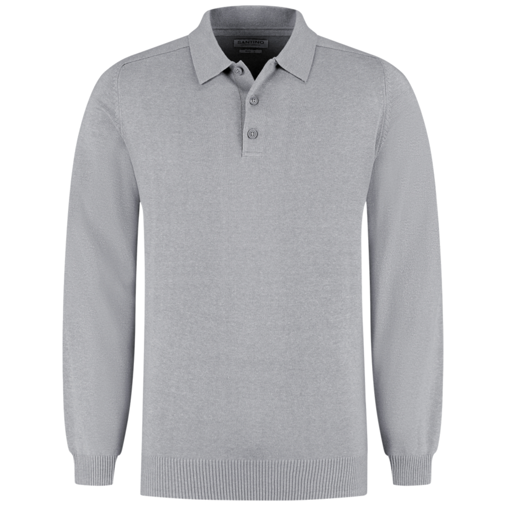 santino-basic-line-polo-pullover-praha-sport-grijs