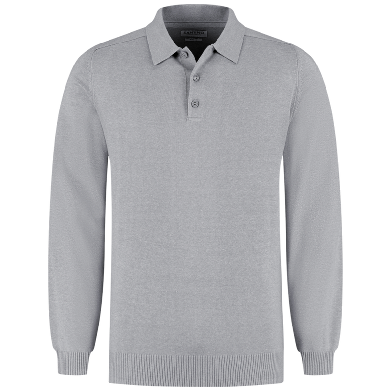 santino-basic-line-polo-pullover-praha-sport-grijs