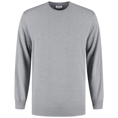 santino-basic-line-pullover-pisa-sport-grijs