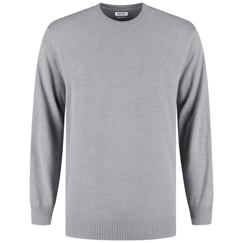 santino-basic-line-pullover-pisa-sport-grijs