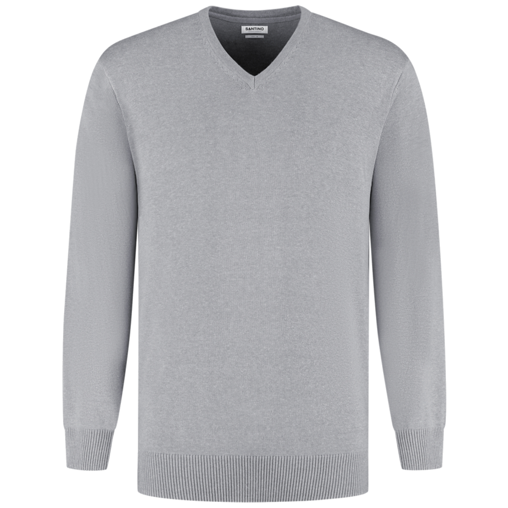 santino-basic-line-pullover-porto-sport-grijs
