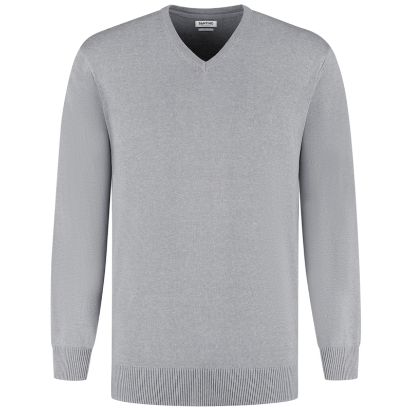 santino-basic-line-pullover-porto-sport-grijs