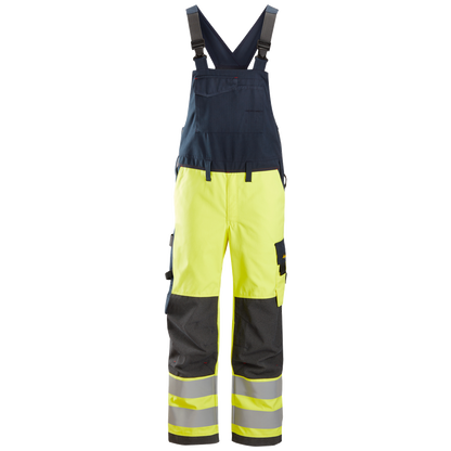 Snickers Protecwork Bib & Brace High-Vis Cl.2 6060
