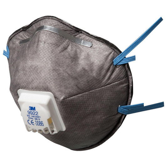 10 Stuks 3M 9922 stofmasker FFP2 NR D met ventiel