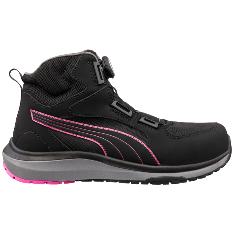 Puma Aspire Pink Disc Mid Draaisluiting Dames Werkschoen S3S 632950