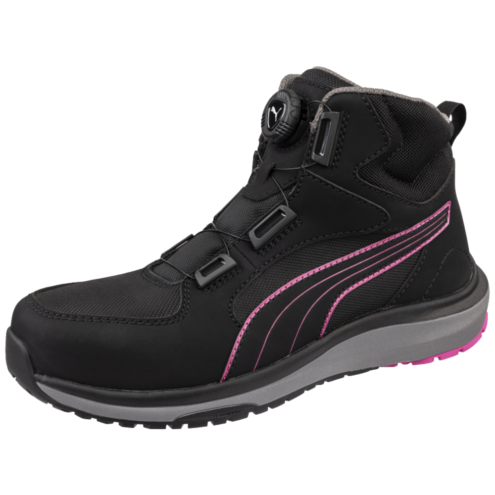 Puma Aspire Pink Disc Mid Draaisluiting Dames Werkschoen S3S 632950
