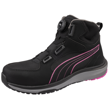 Puma Aspire Pink Disc Mid Draaisluiting Dames Werkschoen S3S 632950