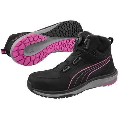 Puma Aspire Pink Disc Mid Draaisluiting Dames Werkschoen S3S 632950
