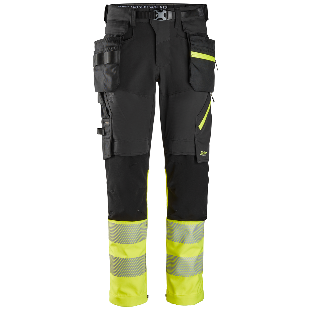 Snickers High-Vis CL1 Werkbroek met Afneembare Holsterzakken 6935
