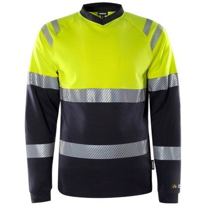 Fristads Flamestat high vis t-shirt met lange mouwen klasse 1 7107 TFL 133268