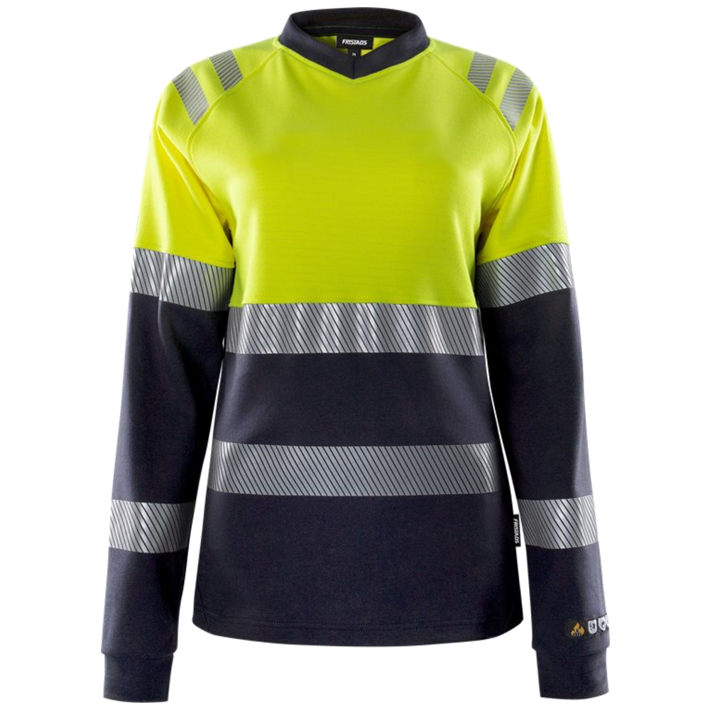Fristads Flamestat high vis dames t-shirt met lange mouwen klasse 1 7108 TFL 133269