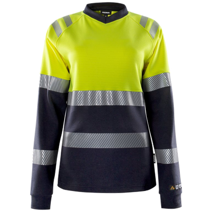 Fristads Flamestat high vis dames t-shirt met lange mouwen klasse 1 7108 TFL 133269