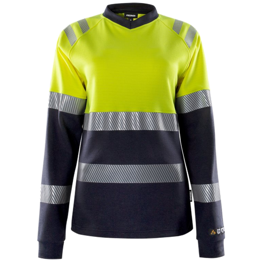Fristads Flamestat high vis dames t-shirt met lange mouwen klasse 1 7108 TFL 133269