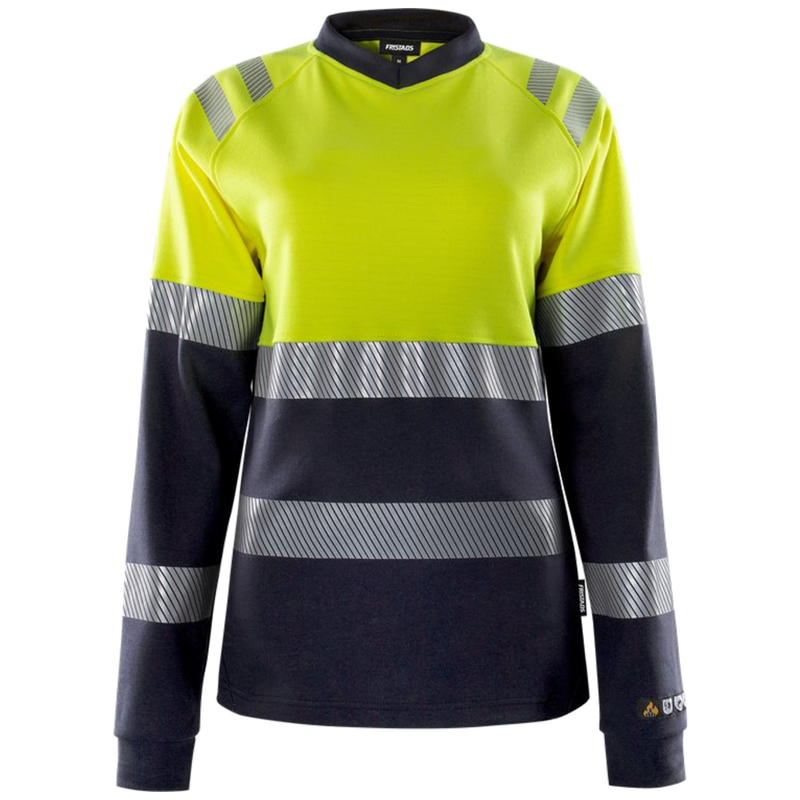 Fristads Flamestat high vis dames t-shirt met lange mouwen klasse 1 7108 TFL 133269