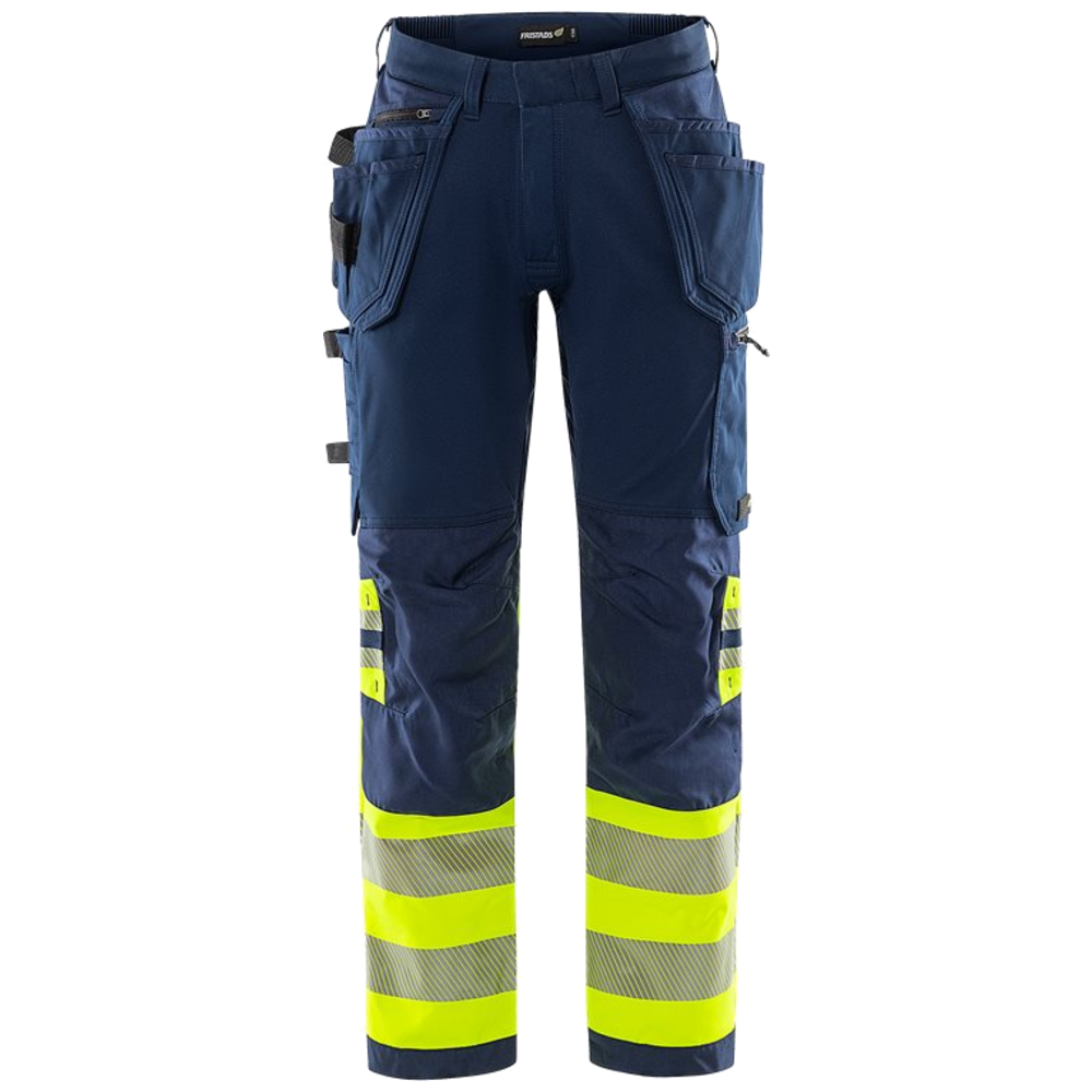 Fristads Stiby High Vis Green werkbroek stretch klasse 1 2643 GSTP 134187