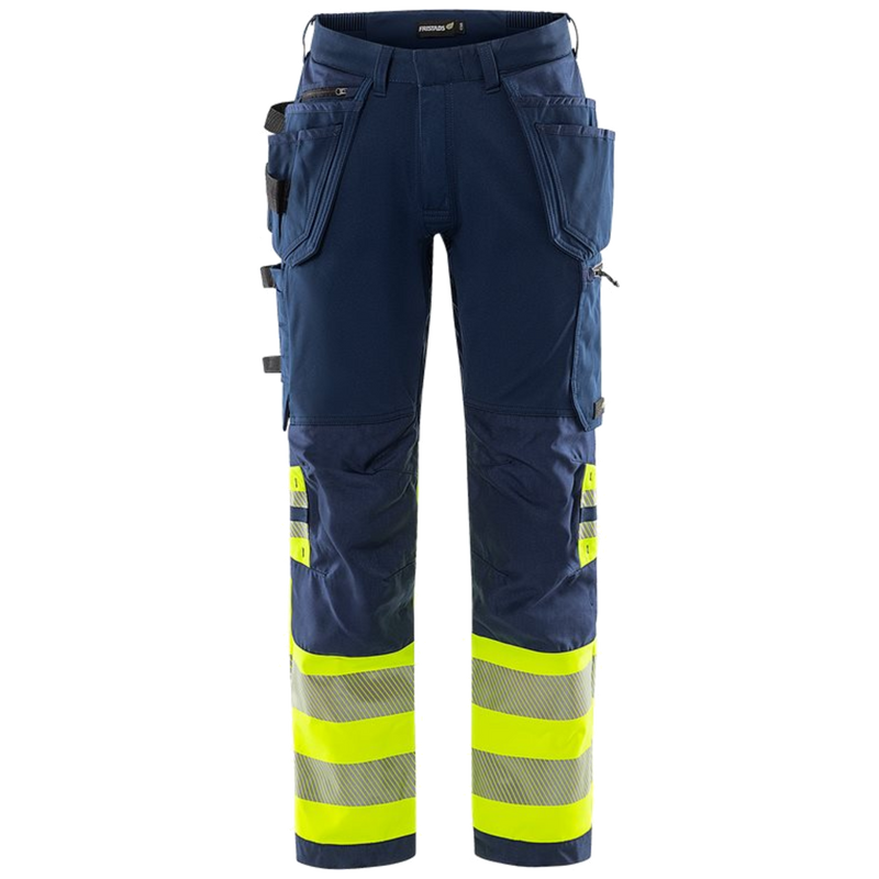 Fristads Stiby High Vis Green werkbroek stretch klasse 1 2643 GSTP 134187