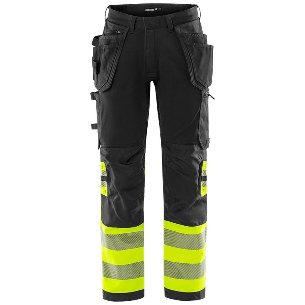 Fristads Stiby High Vis Green werkbroek stretch klasse 1 2643 GSTP 134187
