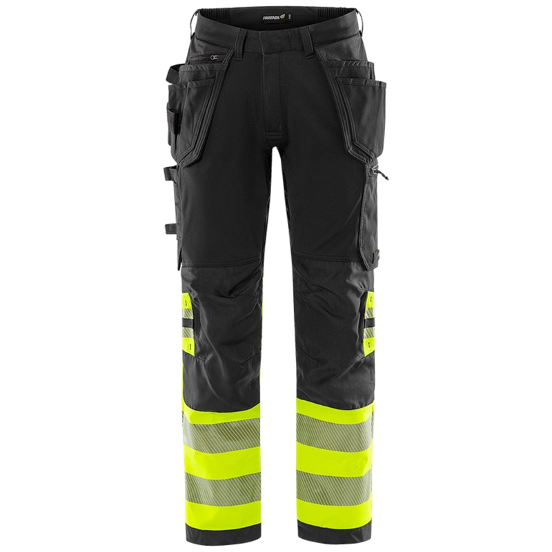 Fristads Stiby High Vis Green werkbroek stretch klasse 1 2643 GSTP 134187