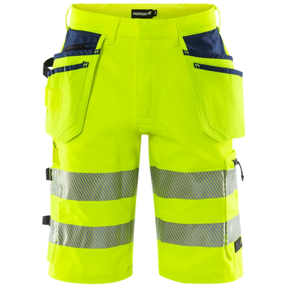Fristads Stiby High vis Green stretch korte broek klasse 2 2646 GSTP 134191