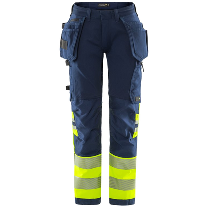 Fristads Stiby High Vis Green werkbroek dames stretch klasse 1 2663 GSTP 134237