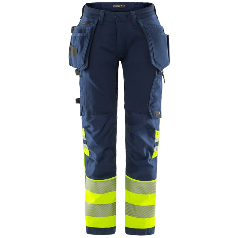 Fristads Stiby High Vis Green werkbroek dames stretch klasse 1 2663 GSTP 134237