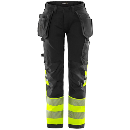 Fristads Stiby High Vis Green werkbroek dames stretch klasse 1 2663 GSTP 134237