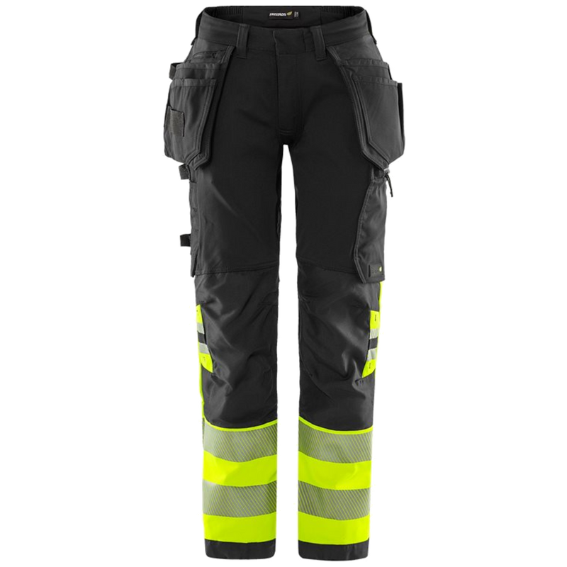 Fristads Stiby High Vis Green werkbroek dames stretch klasse 1 2663 GSTP 134237